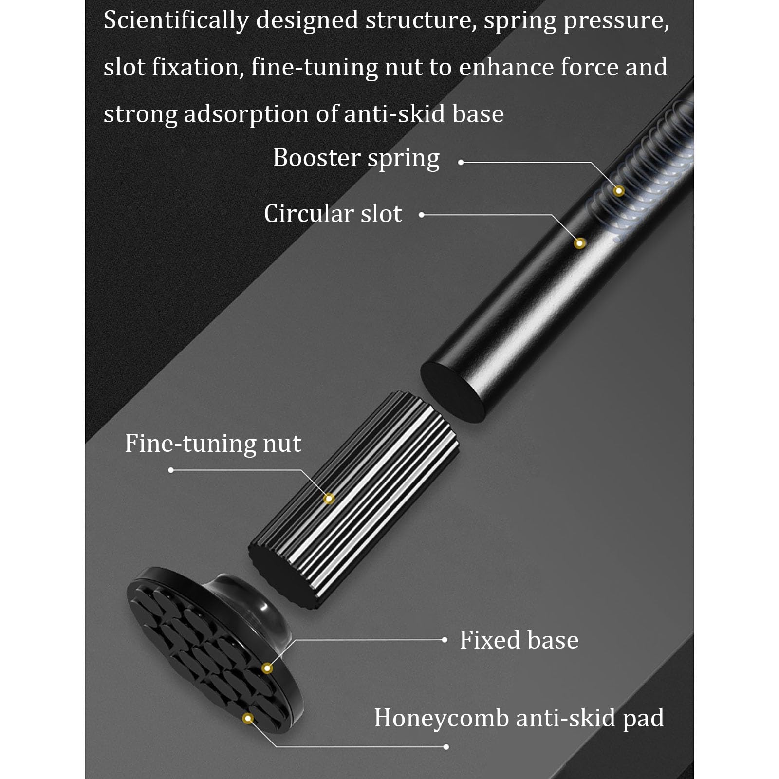Robuste Gardinenstange ohne Bohren, verstellbar, 32 mm Durchmesser, extra lang, 92127 cm, perfekt für Badezimmer, Schlafzimmer, Wohnzimmer, Mieterfreundlich, Braun