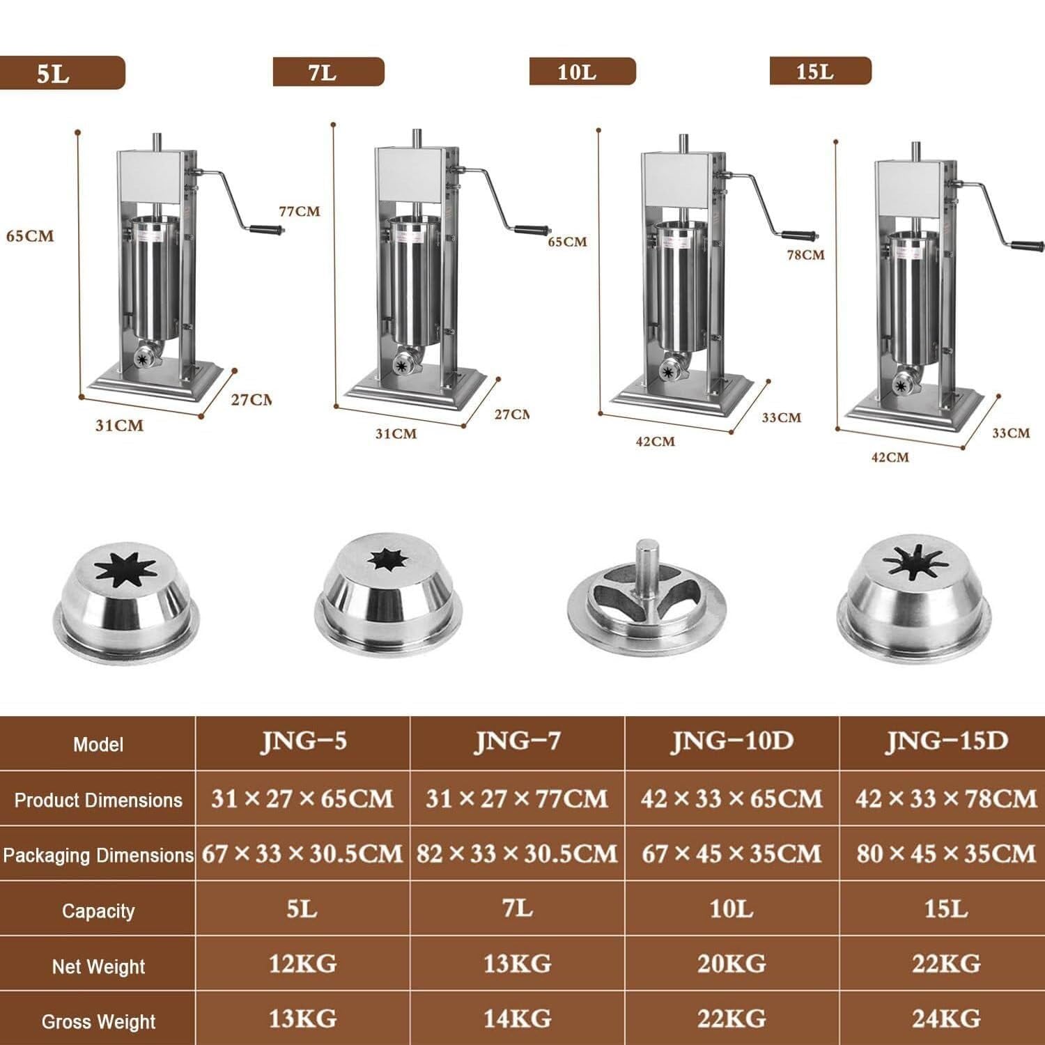 Churro de acero inoxidable, manual y automática, versátil para churros, donas y salchichas, capacidad de 5 a 15 litros, ideal para creaciones culinarias
