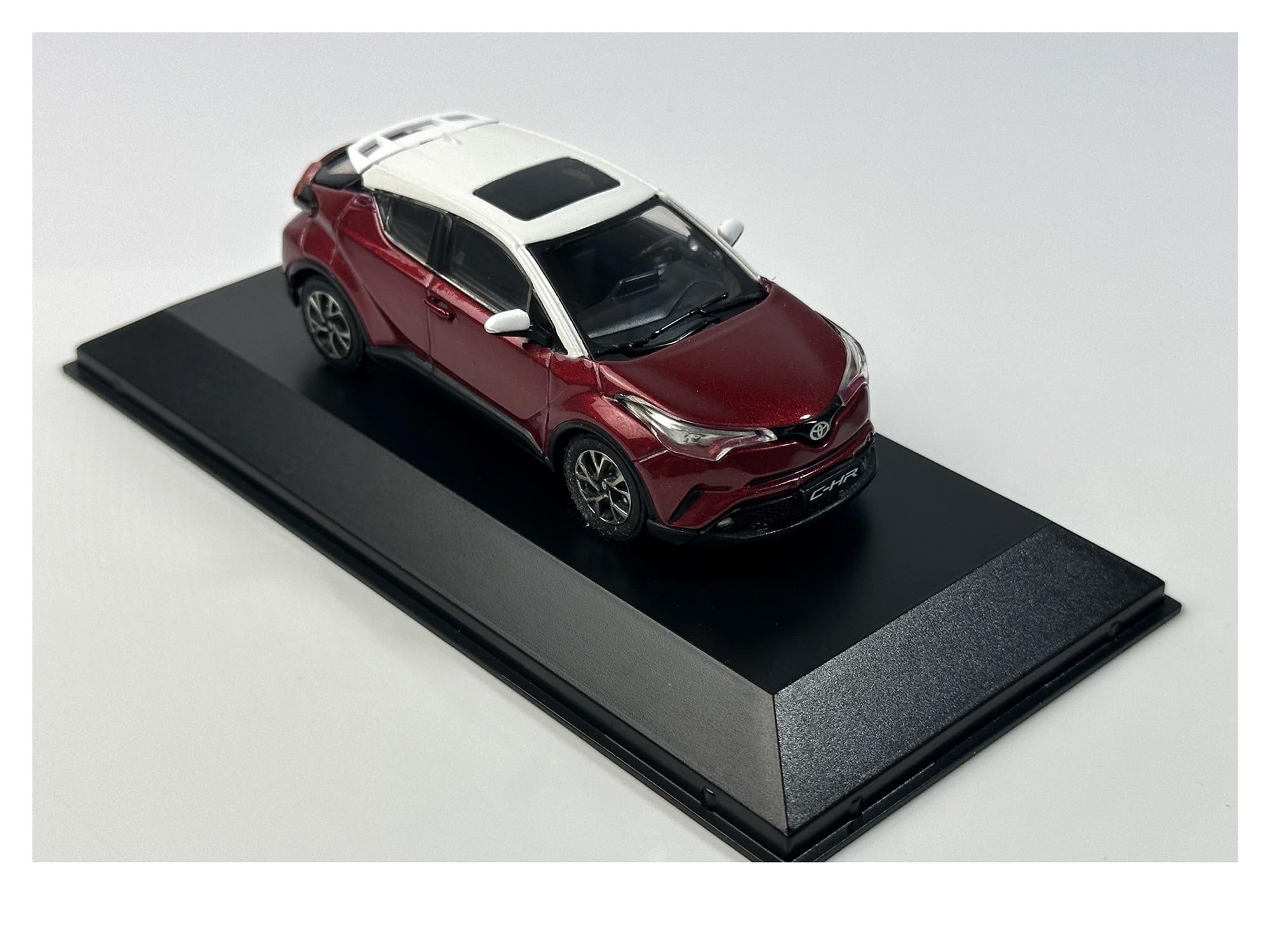 1 43 Per GAC Toyota C-HR Bicolore Modello Auto Giocattolo In Metallo Pressofuso Esposizione A Sorpresa Per Il Compleanno(Nero)