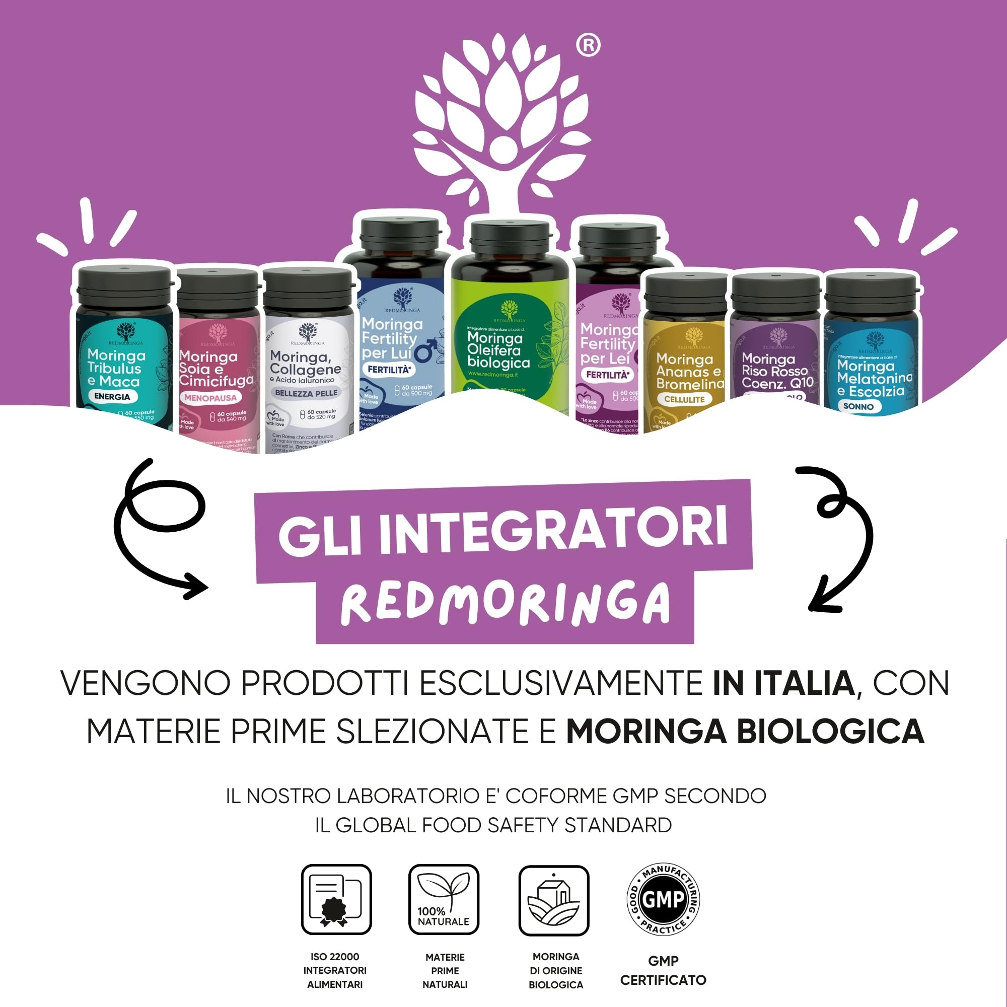 RedMoringa Post Partum Integratore Allattamento e Umore | Galega 2% Lattazione e Zafferano 3,5% Umore | Supporto allattamento al seno 100% Naturale per Neomamma | 270 Capsule Vegetali | UNICO al MONDO