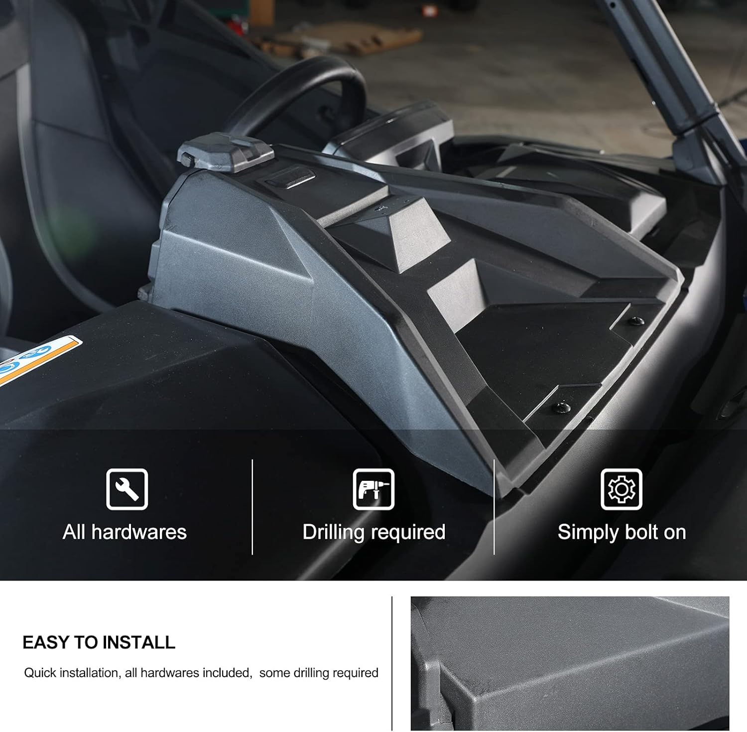 KIWI MASTER Electronic Device Tablet Holder Phone Mount for 2021-2026 Can-Am Commander, 2019-2026 Can-Am Maverick Sport/Trail Accessories Storage Box Organizer Tray, 715005212