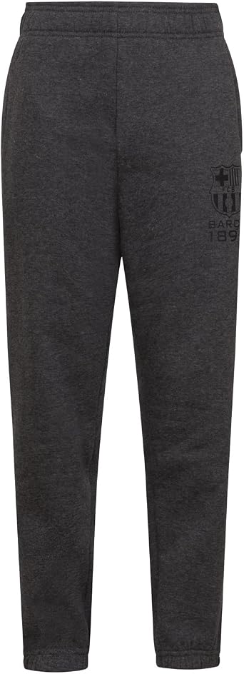 FC Barcelona Official Soccer Gift Boys Slim Fit Fleece Joggers Jog Pants