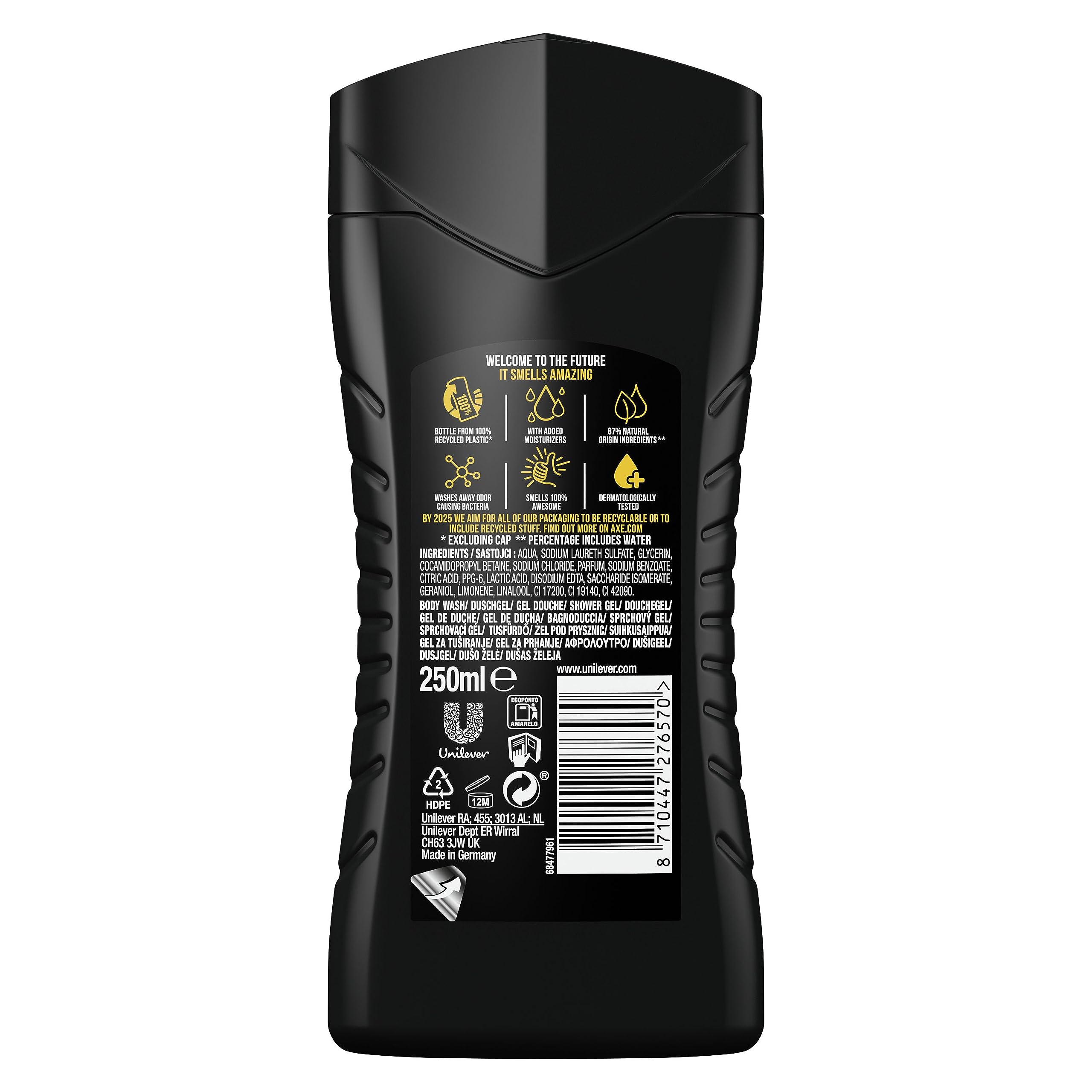 AXE 3-in-1 Duschgel & Shampoo Dark Temptation 24x 250ml