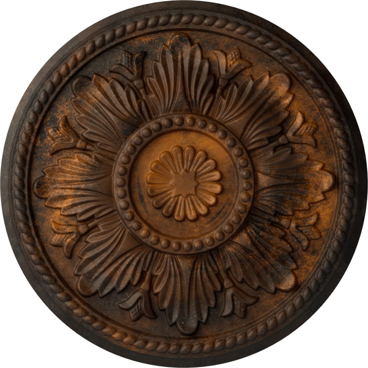 Ekena Millwork CM18EDRUS Edinburgh Ceiling Medallion, Rust