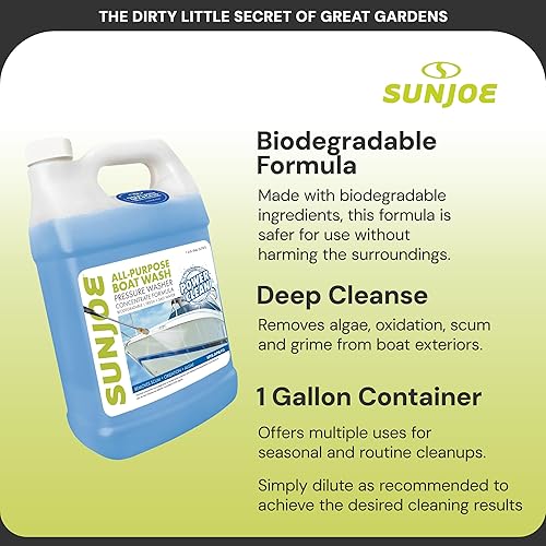 Miniatura 3 de Sun Joe SPX-APBW1G - Limpiador multiusos para lavado a presión, fórmula concentrada para metal, madera, fibra de vidrio, limpieza exterior, 1 galón