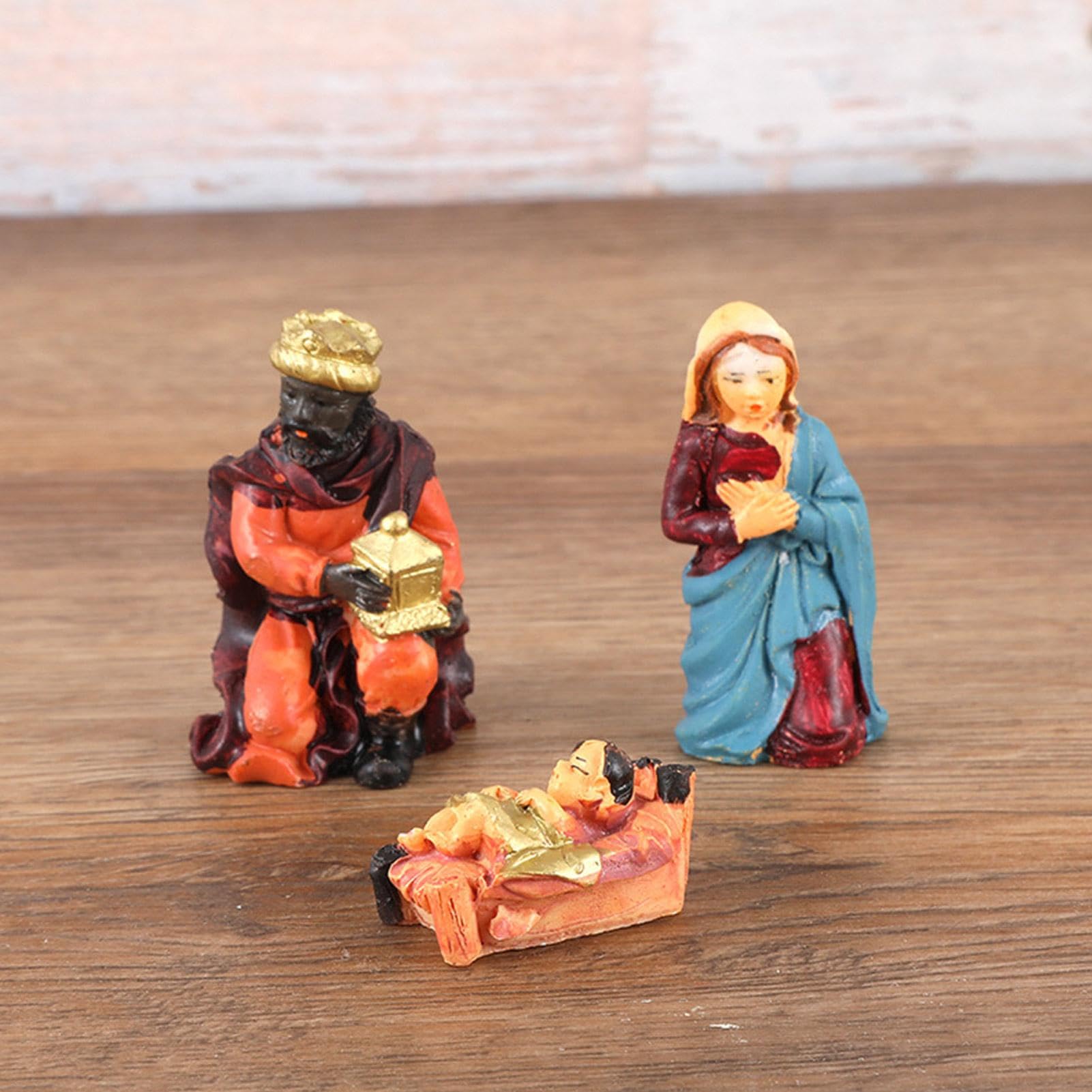 Kerststal beeldjesset met 10 kerstfiguren | Win met korting