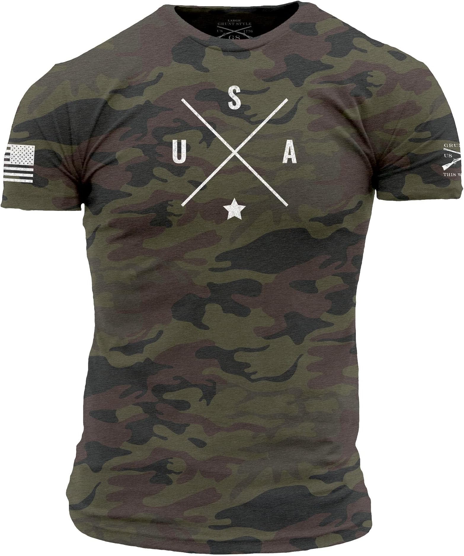 Grunt Style Basic Simple USA Men's T-Shirt