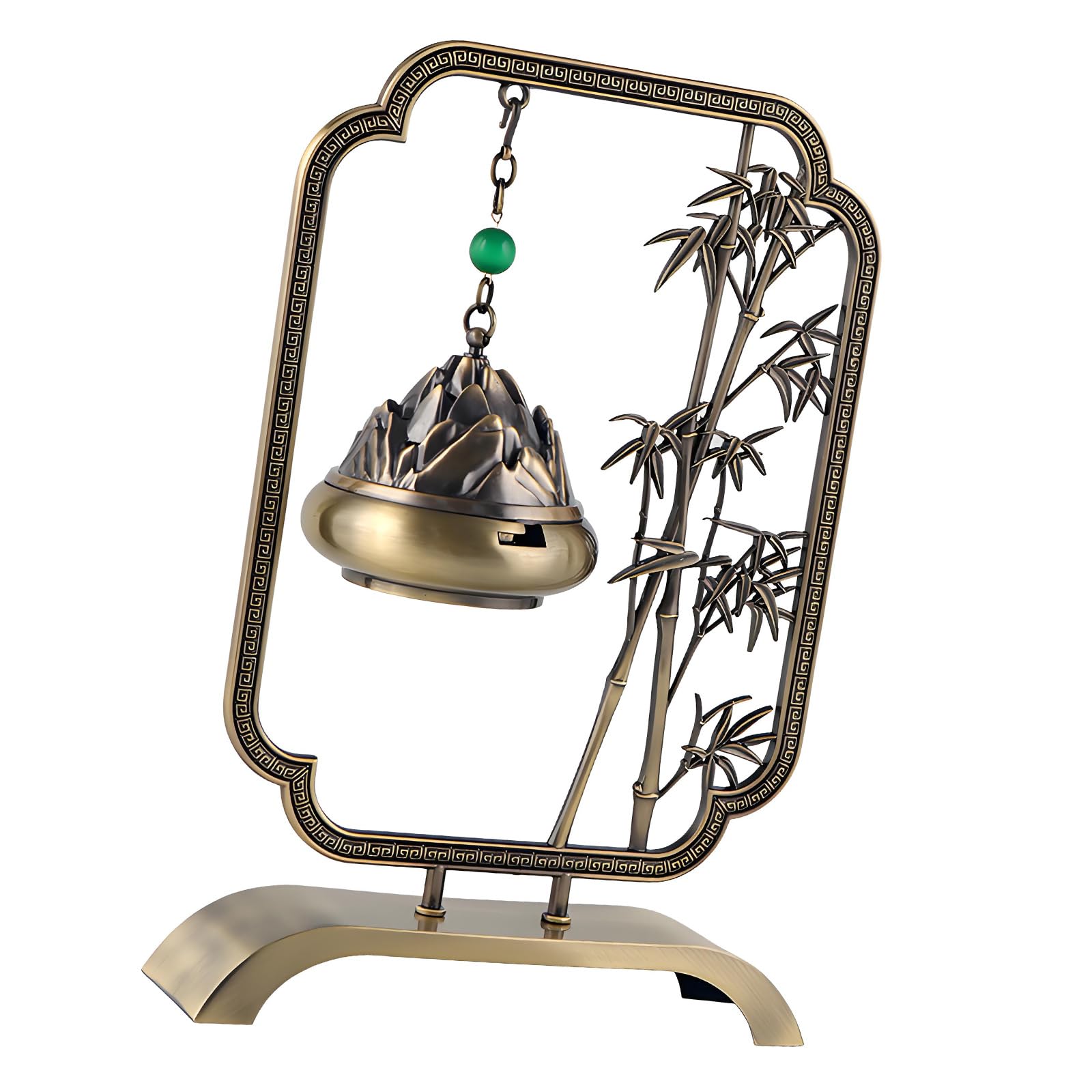 Chinese Hanging Incenses Burners with Pattern Alloy Aromatherapies Diffuser Censers for Indoor Use Bronze Incenses Holder