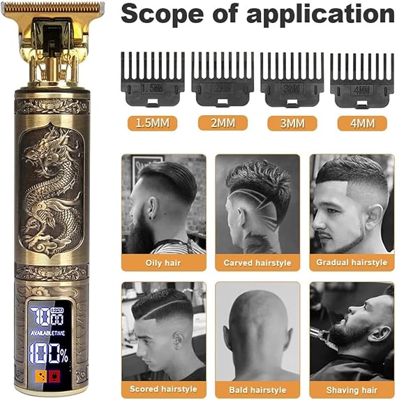 Razors Professional Haircut Machine 0 Mm,T9 Hair Clipper/Vintage Beard Trimmer,Trimmer for Men/Barber,cordlessShaving Machine(Haircut machine2)