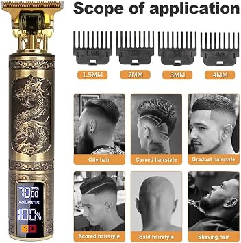 Razors Professional Haircut Machine 0 Mm,T9 Hair Clipper/Vintage Beard Trimmer,Trimmer for Men/Barber,cordlessShaving Machine(Haircut machine2)