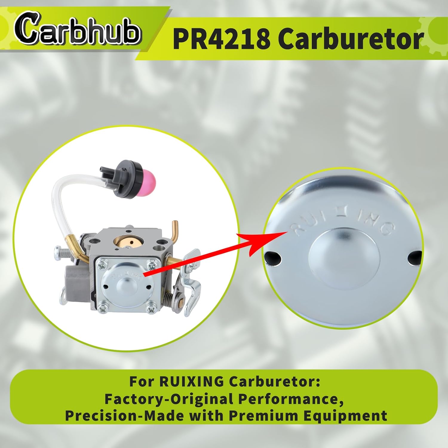 Ruixing PR4218 596786602 Carburetor for Poulan Pro PR4016 PR4218A 42cc Chainsaw for Poulan Husqvarna PL3314 PL3816 PD4016 PD4218 Carb