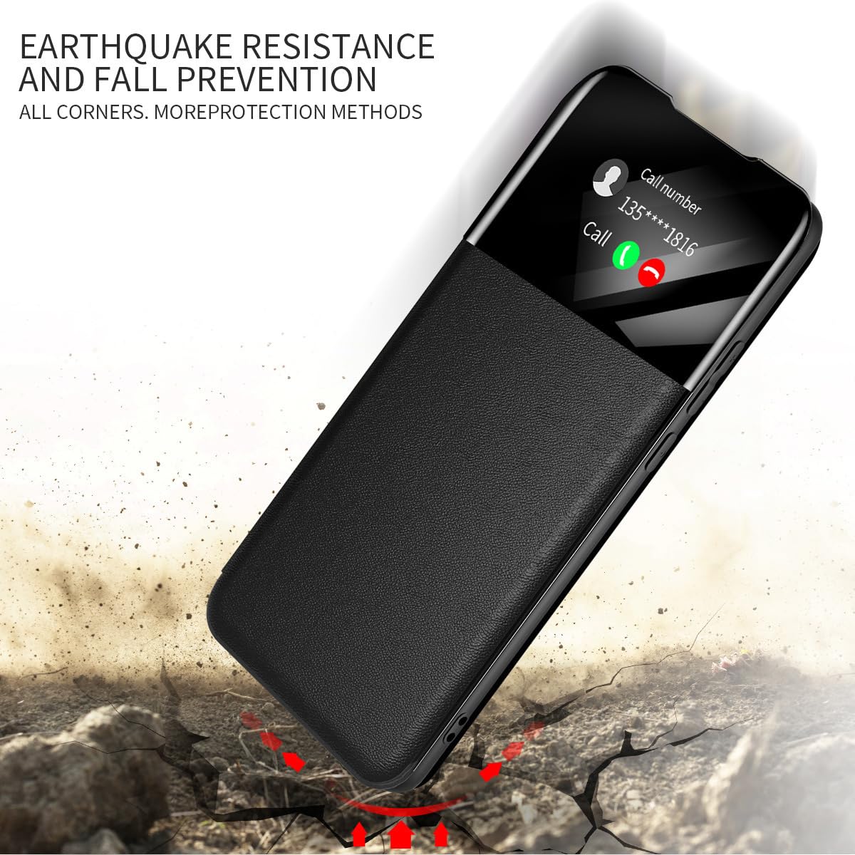 Etui z klapką do Samsunga Galaxy S24 Ultra/S24 Plus/S24, skórzane inteligentne etui z klapką na telefon komórkowy z gniazdem na kartę, etui chroniące aparat, pomarańczowe, S24 Plus
