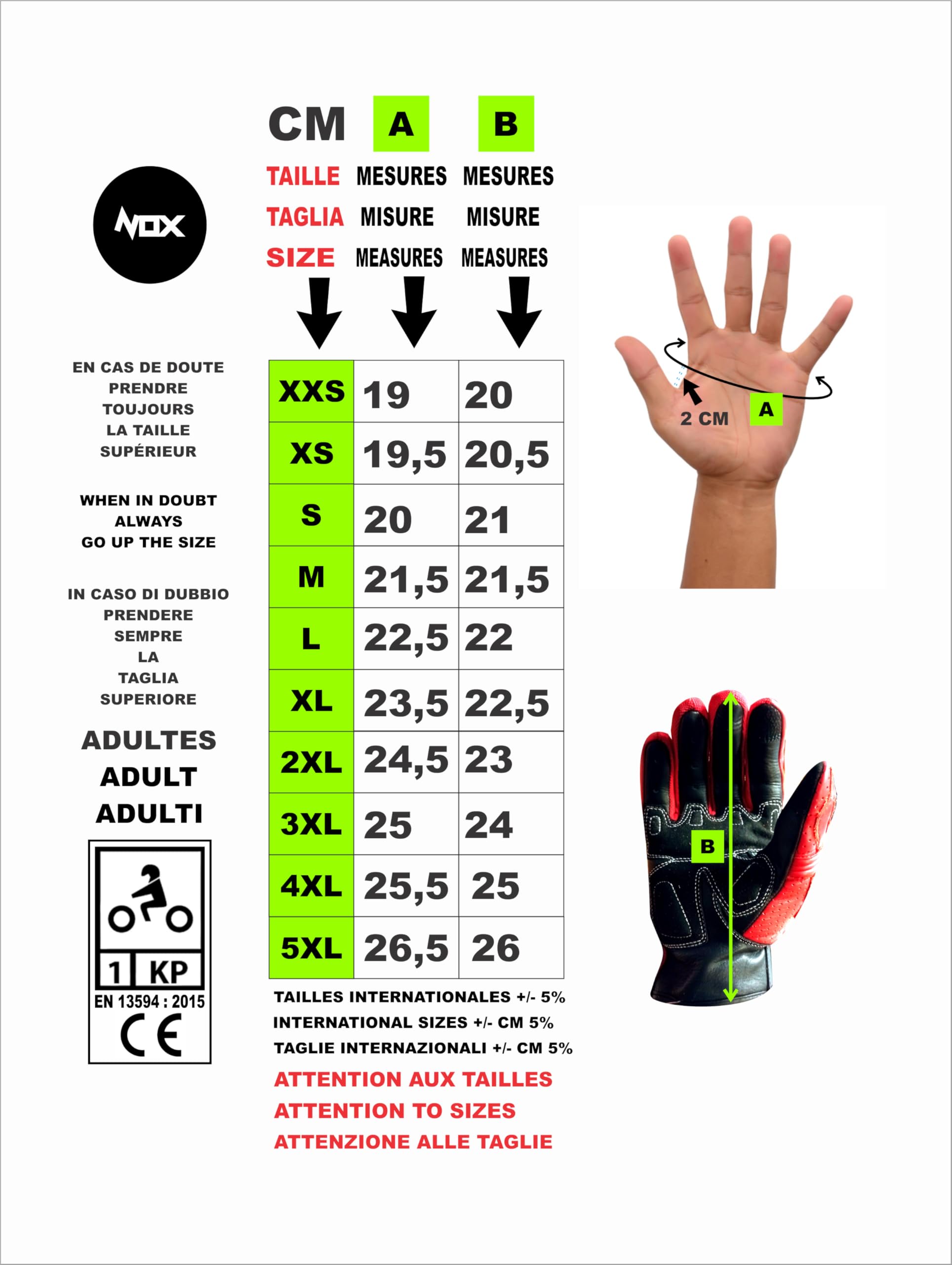 TLA NOX Guantes moto cuero, protección nudillos contra impactos, homologados CE, 2XS-5XL hombre y mujer. Guantes scooter, pantalla táctil, puño corto, verano, entretiempo, transpirables