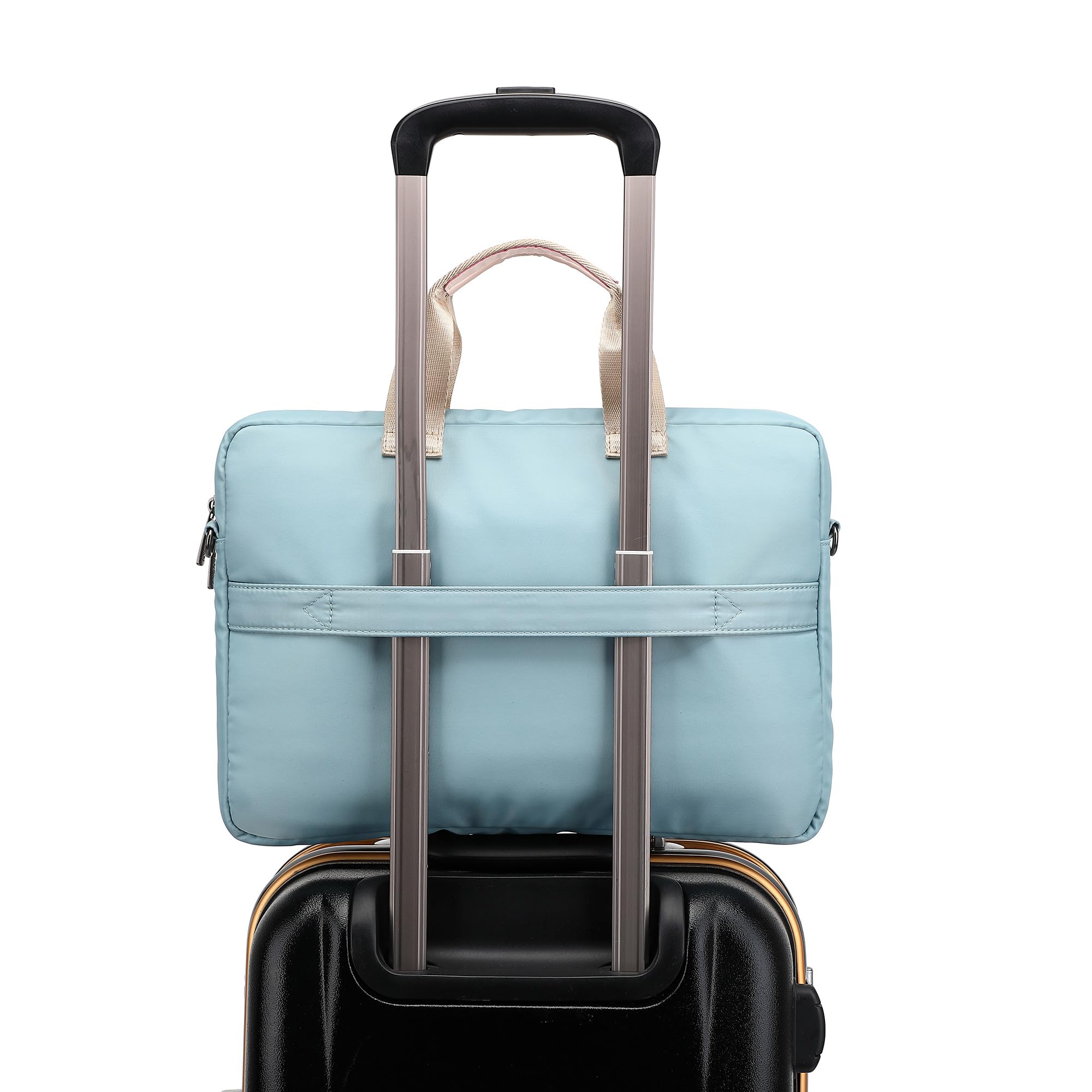 360° Protective 13" Laptop Shoulder Bag Sleeve Case (Azul Claro)