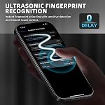 3-Pack 9H+ Tempered Glass Screen Protector for iPhone [2x HD Clear + 1x Privacy] | Military-Grade Shatterproof | No-Dust Installation Kit (15pro)