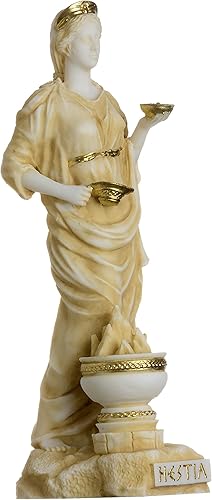Miniatura 8 de BEAUTIFUL GREEK STATUES Hestia Goddess of The Hearth, Home Family y The State Statue - Tono dorado de 6.69 pulgadas