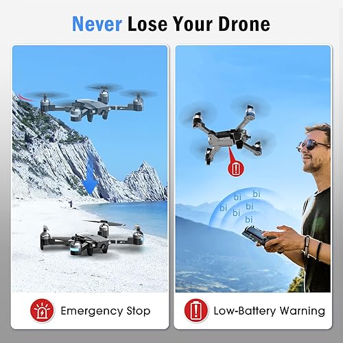 Miniatura 7 de Dron con cámara para adultos, ATTOP 1080P Live Video 120 Gran angular controlado por aplicación Drone con cámara para niños mayores de 8 años, apto