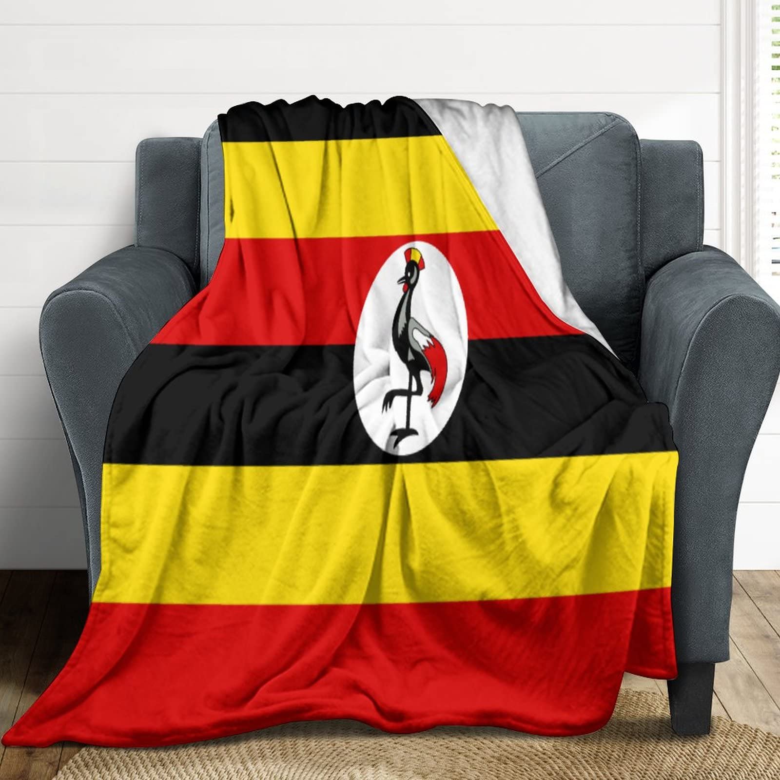 Couverture flanelle Ouganda douce chaude plaid canapé salon bureau voyage Funlucy