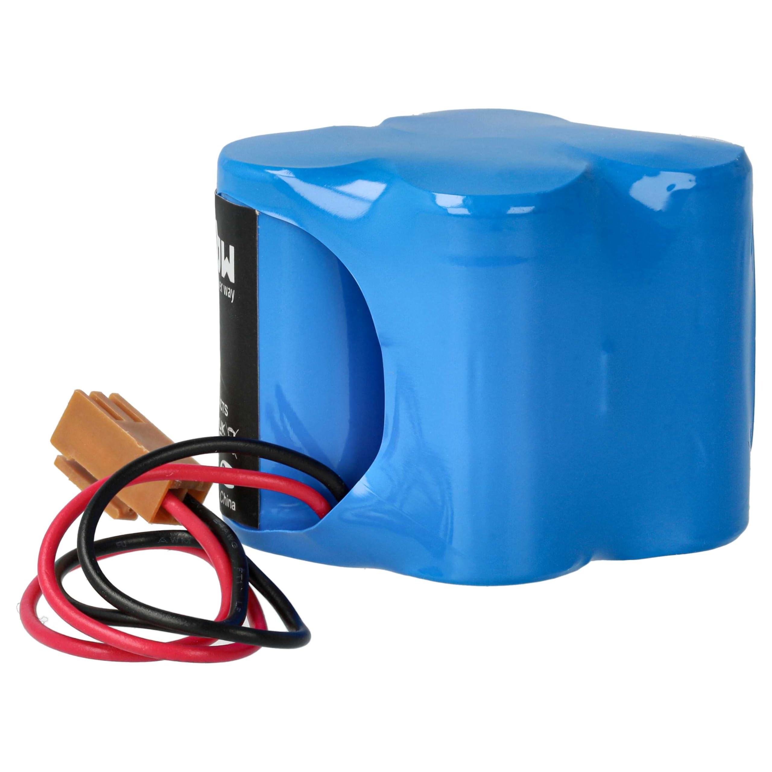 vhbw 5X batería reemplaza Dantona Matt Pack (con Conector marrón) para Controlador de periférico (2400 mAh, 6 V, Li-MnO2)