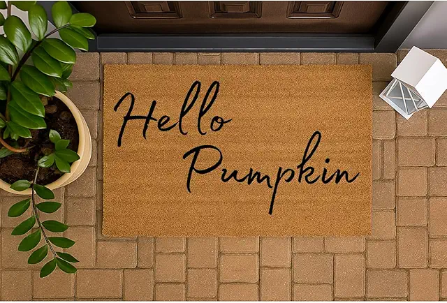 Wu Tang Doormat: Trendi Coir 60x40cm Natural Coconut Fibre with Non-Slip Backing