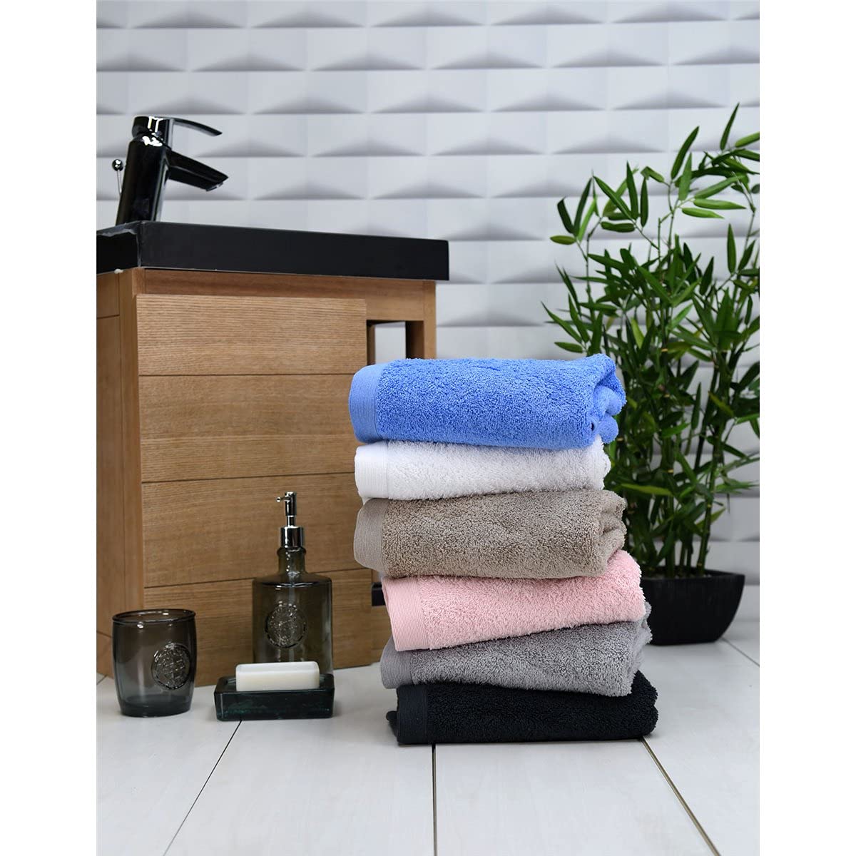 Sensei La Maison du Coton - Juego de 2 Toallas de baño (500 g/m2)