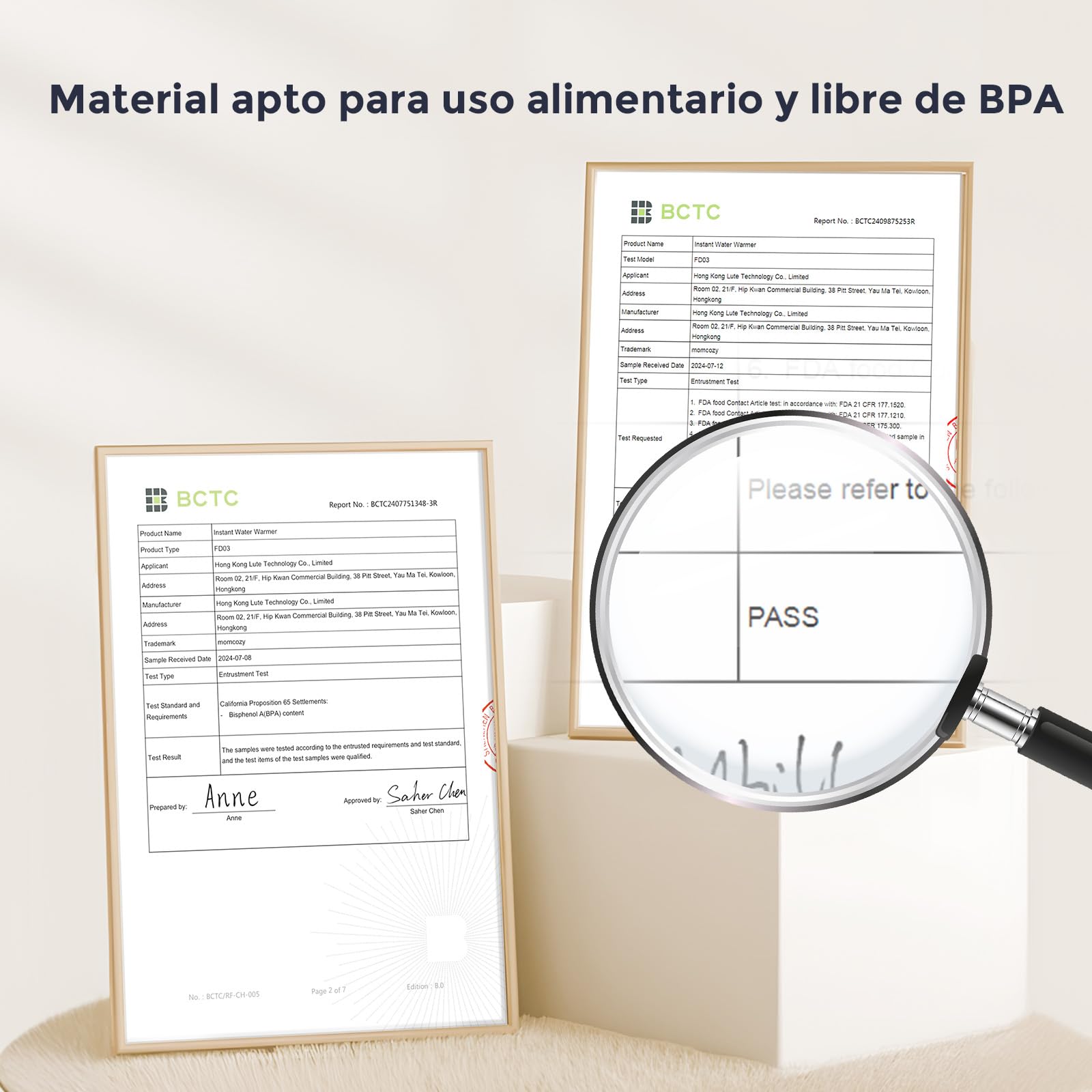 Momcozy calienta biberones con luz doble, calentador rápido de leche bebé, 1,69L, 6 niveles, uso recomendado de agua purificada