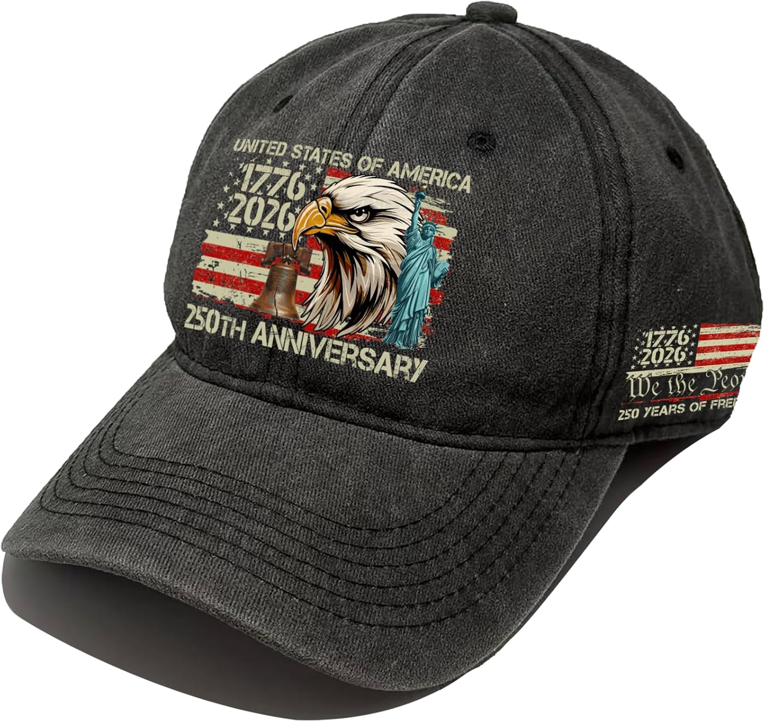 US 250th Anniversary Hats American 250th Anniversary USA Cap 1776-2026 Hat for Women