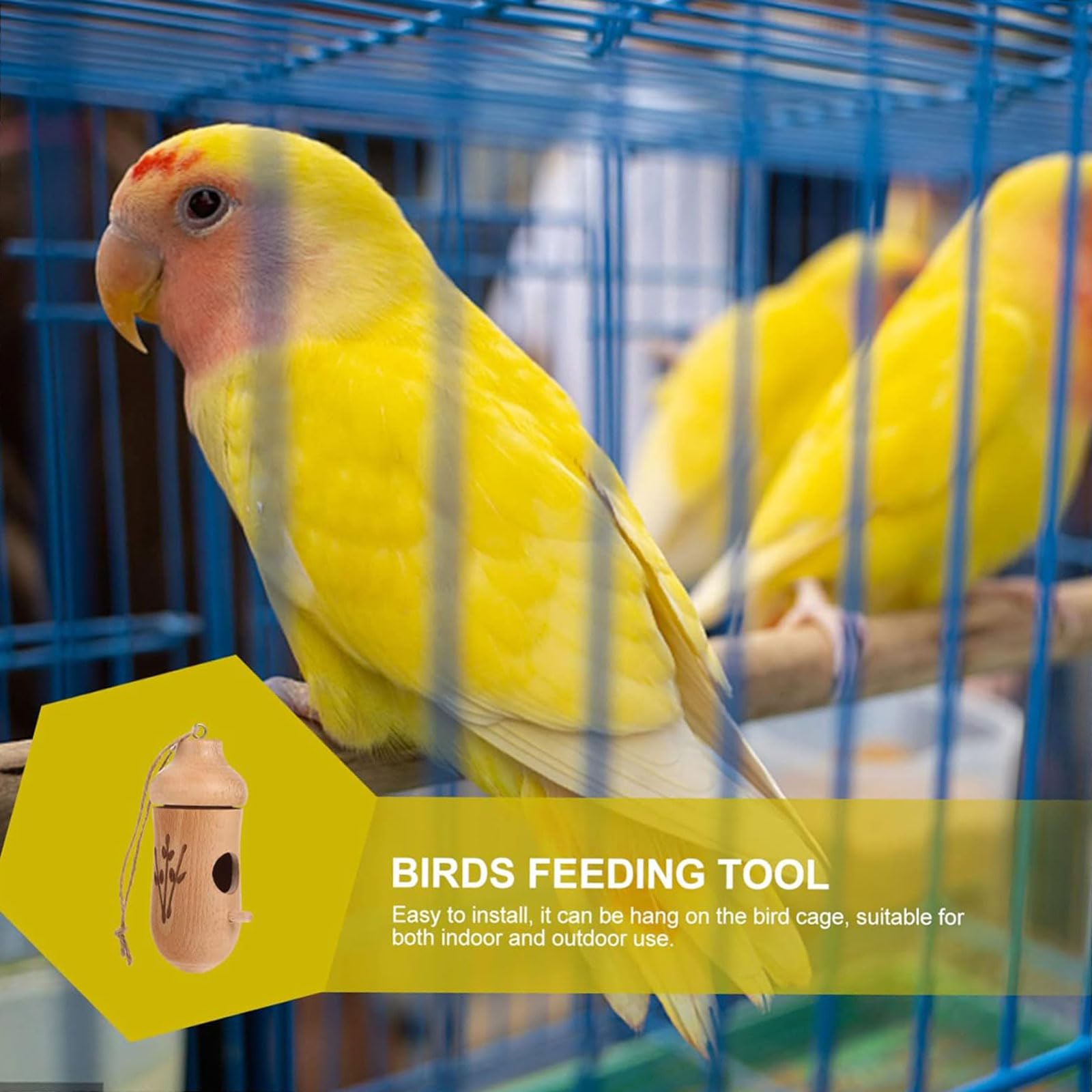 1pc Holz Vogel Feeder Tauben Beweis Hängen Kolibri Feeder Automatische Vogel Feeder für Außerhalb Garten Hof Dekoration
