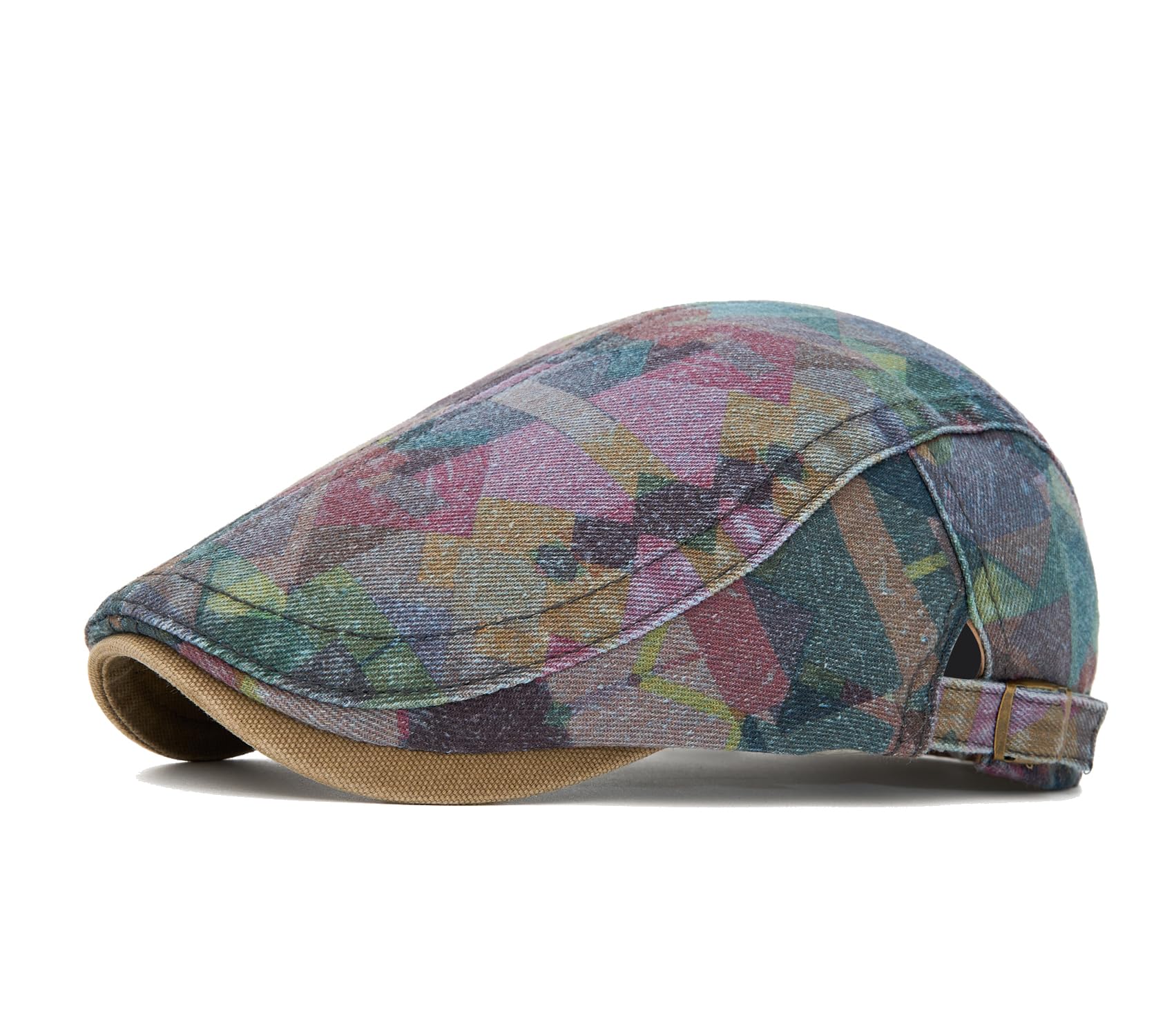 Quanhaigou Unisex Denim Newsboy Hats Flat Ivy Gatsby Cabbie Driving Berets Hat Cotton Dad Cap for Men Women