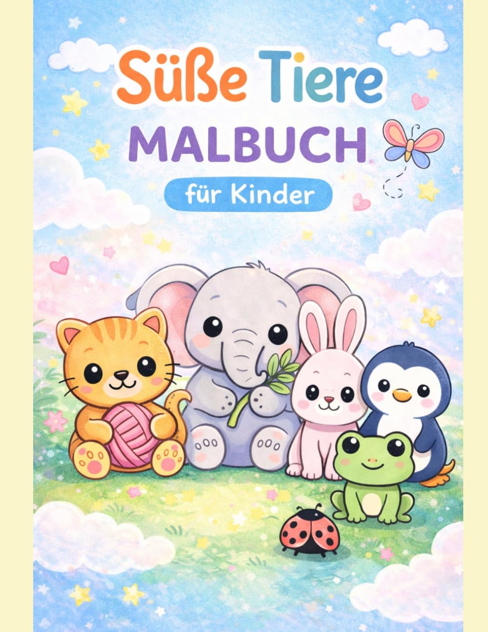 Süße Tiere – Malbuch für Kinder