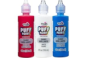 Tulip Dimensional Fabric Paint, White, Value Pack (3-Pack)