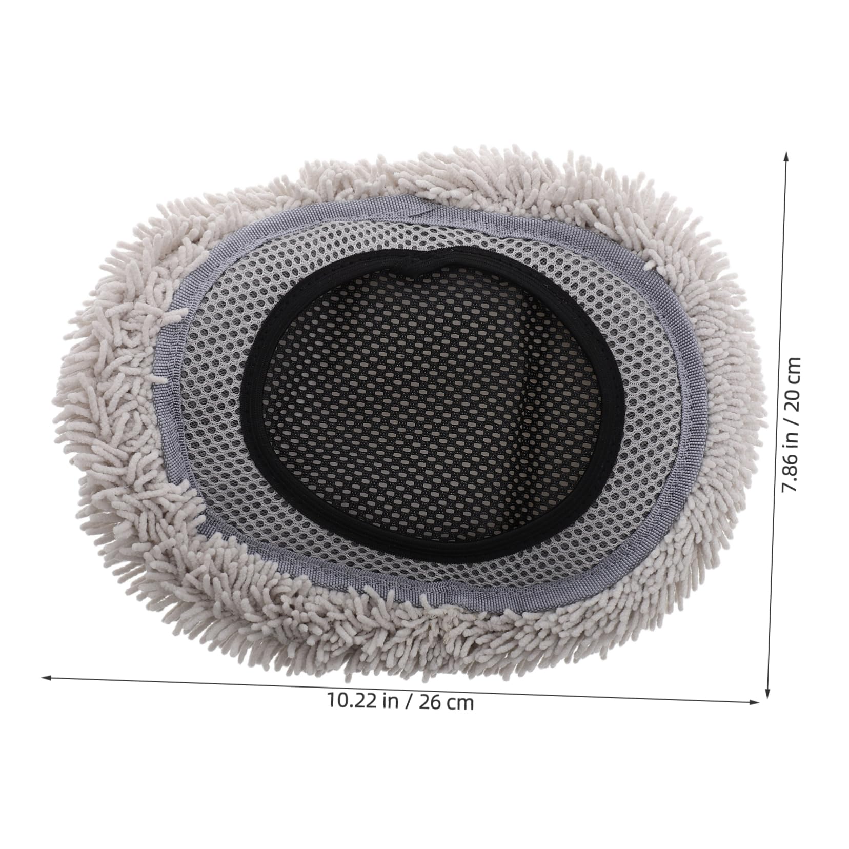 NULYLU Chenille Car Wash Mop Head Replacement Soft Scratch Auto Detailing Brush for Dirt Capture Easy Installation for Car Cleaning Supplies