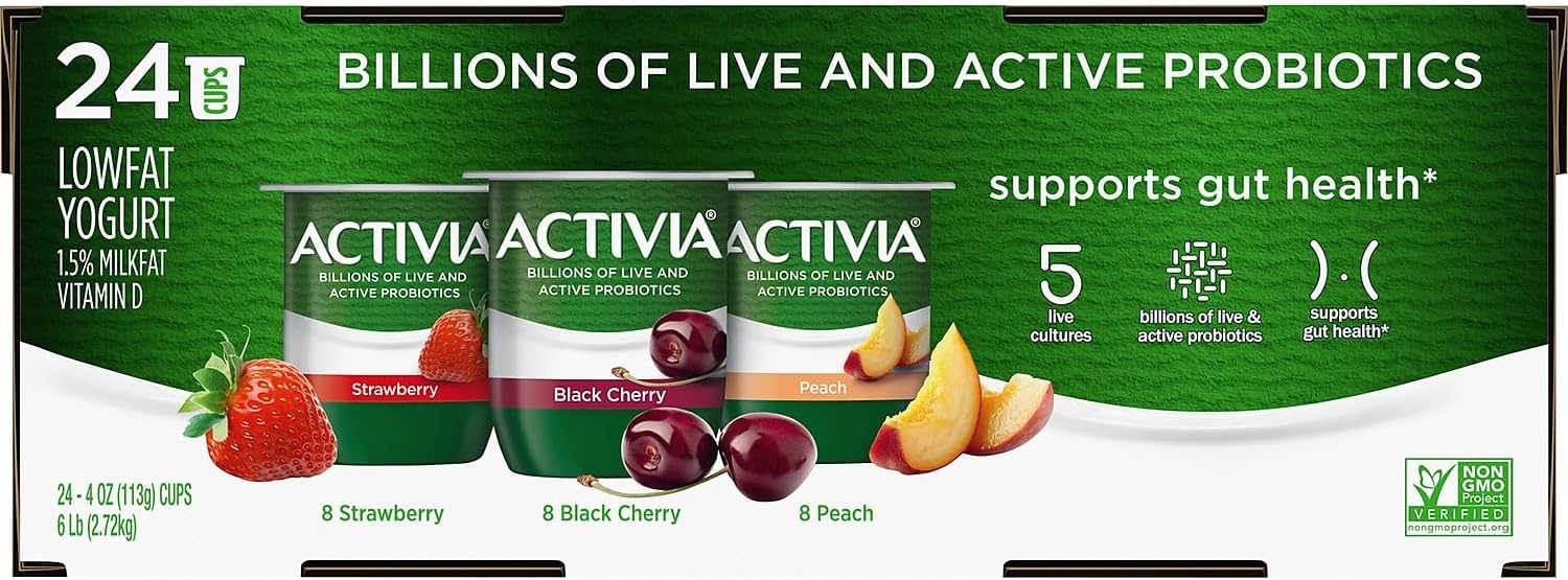 Activia Probiotic Variety Yogurt, 24/Pack (902-00477)