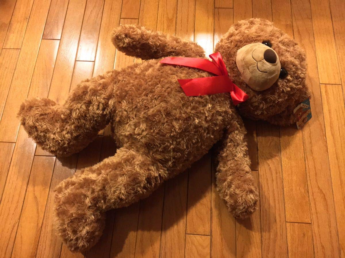 Amazon.co.jp: タグ付きテディベア ラージ.ベア(68cm)くま ぬいぐるみ