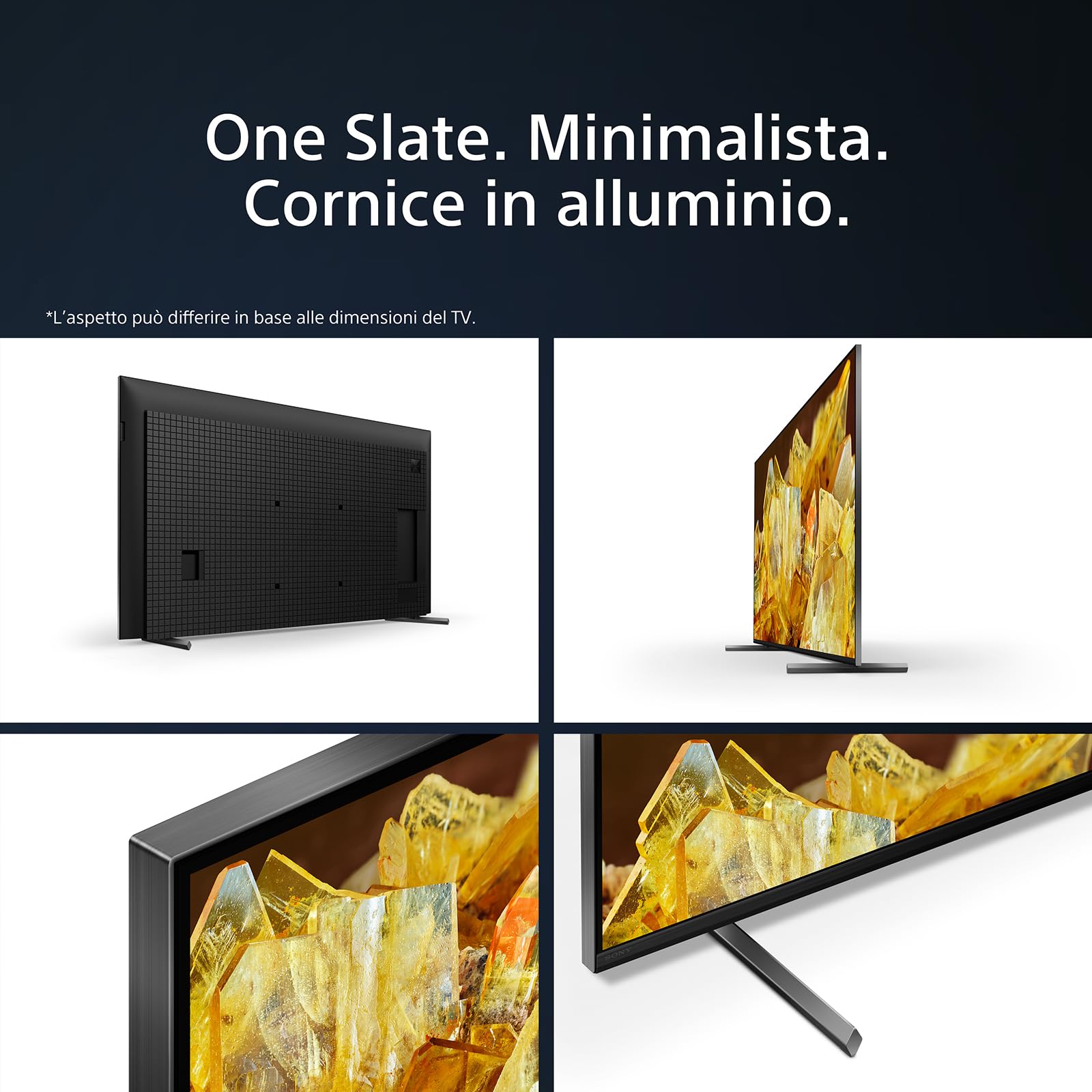 Sony BRAVIA XR, XR-85X90L, Full Array LED, 4K HDR, Google TV, ECO PACK, BRAVIA CORE, Ottimo per PlayStation 5, Aluminium Seamless Edge Design