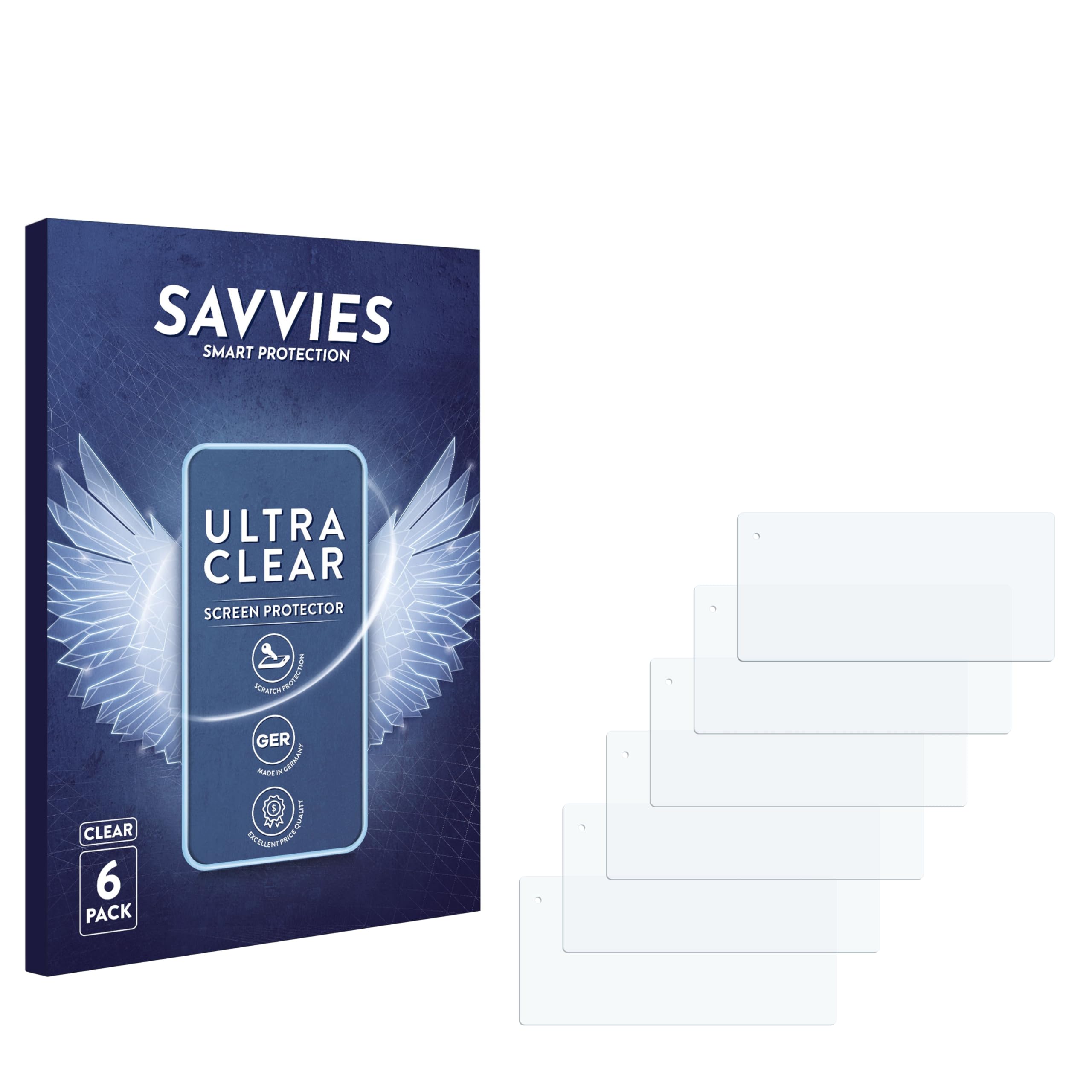 savvies 6 Pack Screen Protector compatible with Cayin CS-100DAP Protection Film Clear