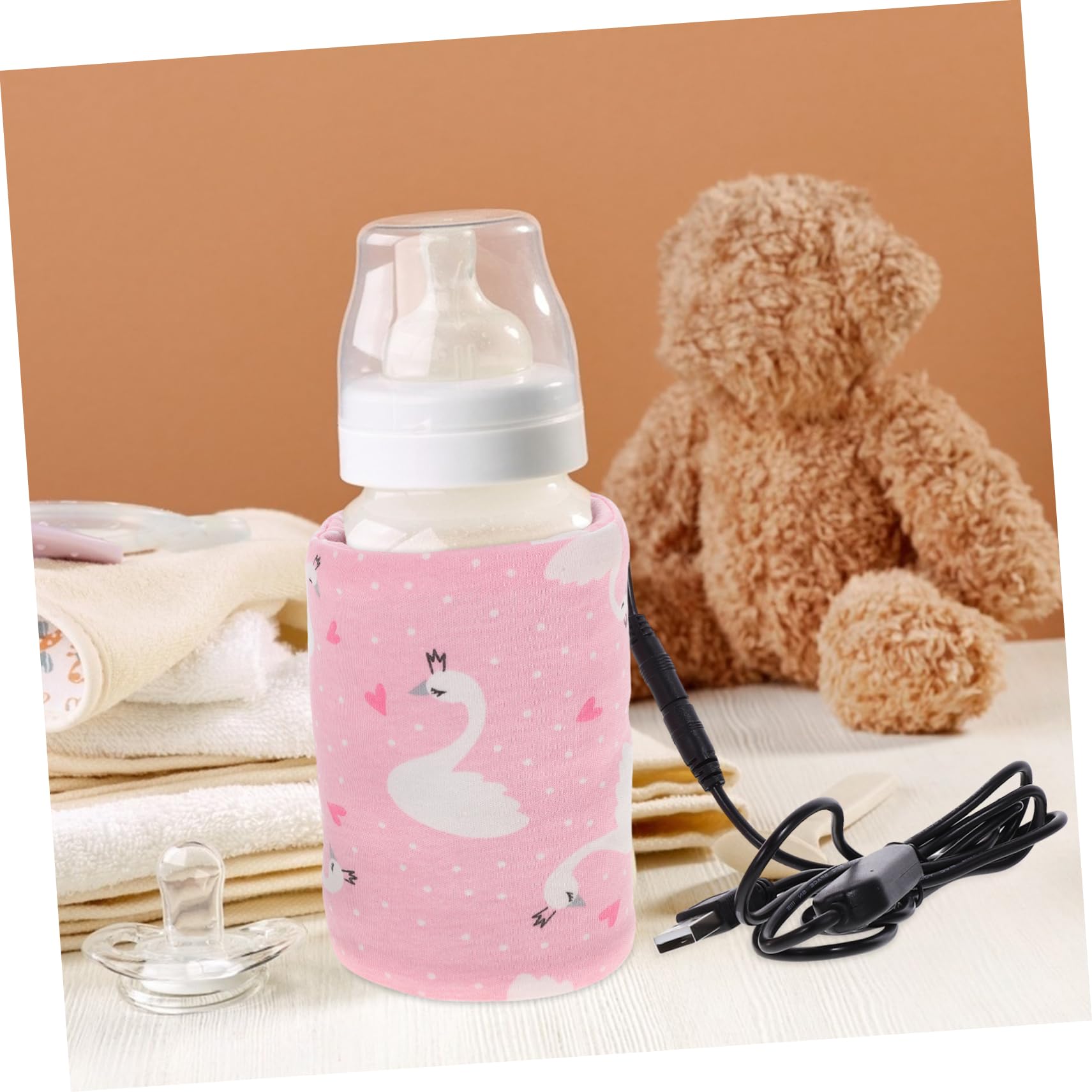 TOYANDONA 3pezzi Borsa Termica Per Biberon Con Design Isolante e Scaldabiberon Usb Per Viaggi e Protezione Del Latte Struttura Sandwich Sicura e Facile Da Usare