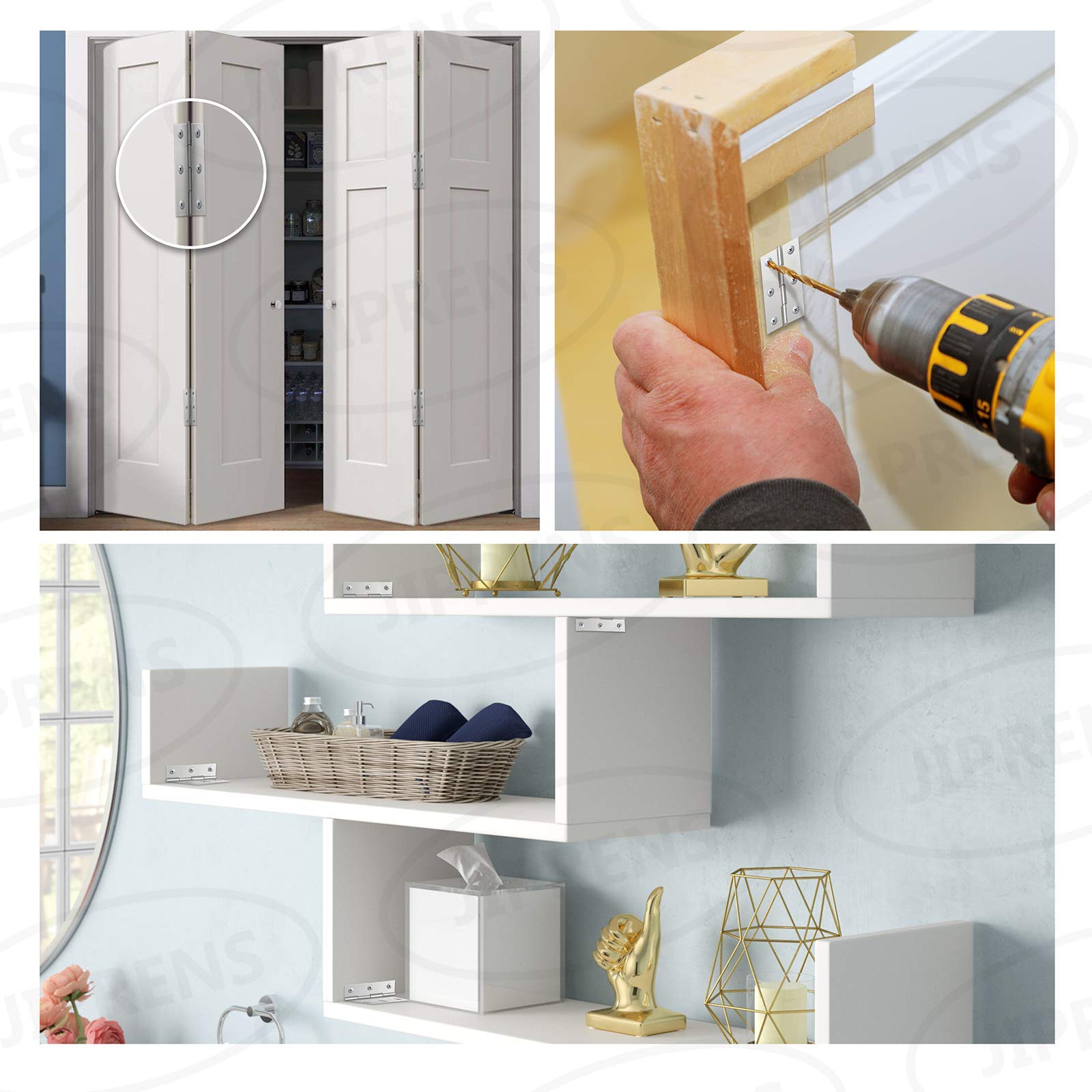 Edelstahl Scharniere 36x29mm - 24 Stück Mit Schrauben Für Möbel & Türen