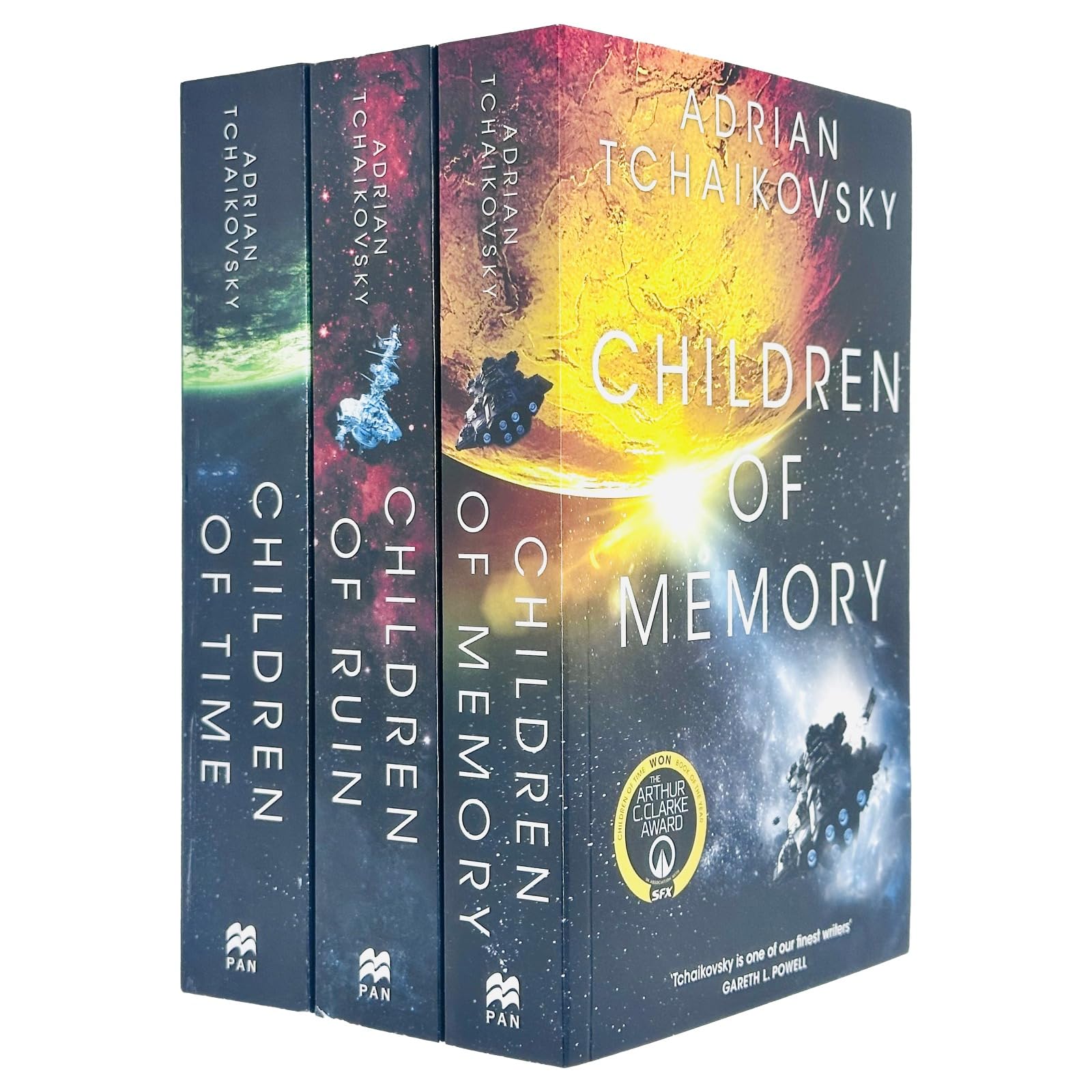 Children of Time Series 3 Books Collection Set (Children of Time, Children of Ruin & Children of Memory)