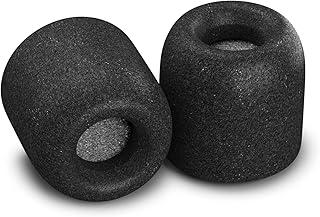 Comply Isolation Plus Noise Cancelling Memory Foam Earphone Tips for Audio-Technical, Bose QuietComfort 20, Denon, JVC, RHA, SoundMAGIC and More, Replacement Secure Fit Earbud Tips, Tx-400 (Medium, 3 Pair)