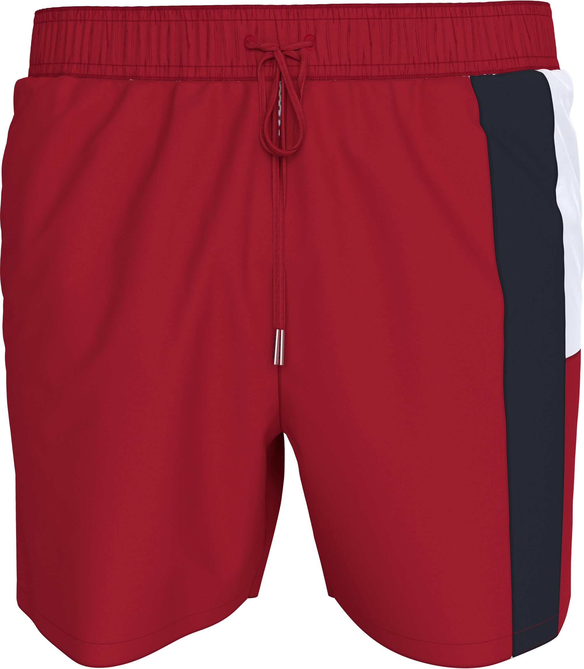 Tommy Hilfiger Uomo Pantaloncino Da Bagno Medium Drawstring Con Coulisse, Multicolore (Medium Red), Xl-image