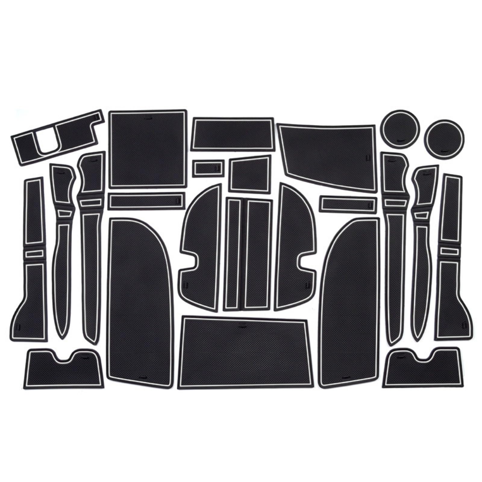 ahhccne Rubber Mats for Centre Console for Toyota 4Runner 2013-2024, LHD Rubber Mats for Centre Console