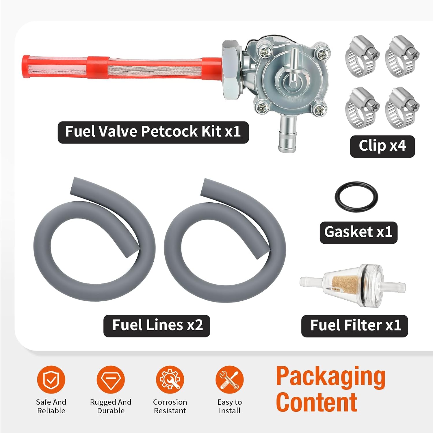 Fuel Valve Switch Petcock For Honda VTX1300 C/R/S/T 2004-2009 16950-MEM-674