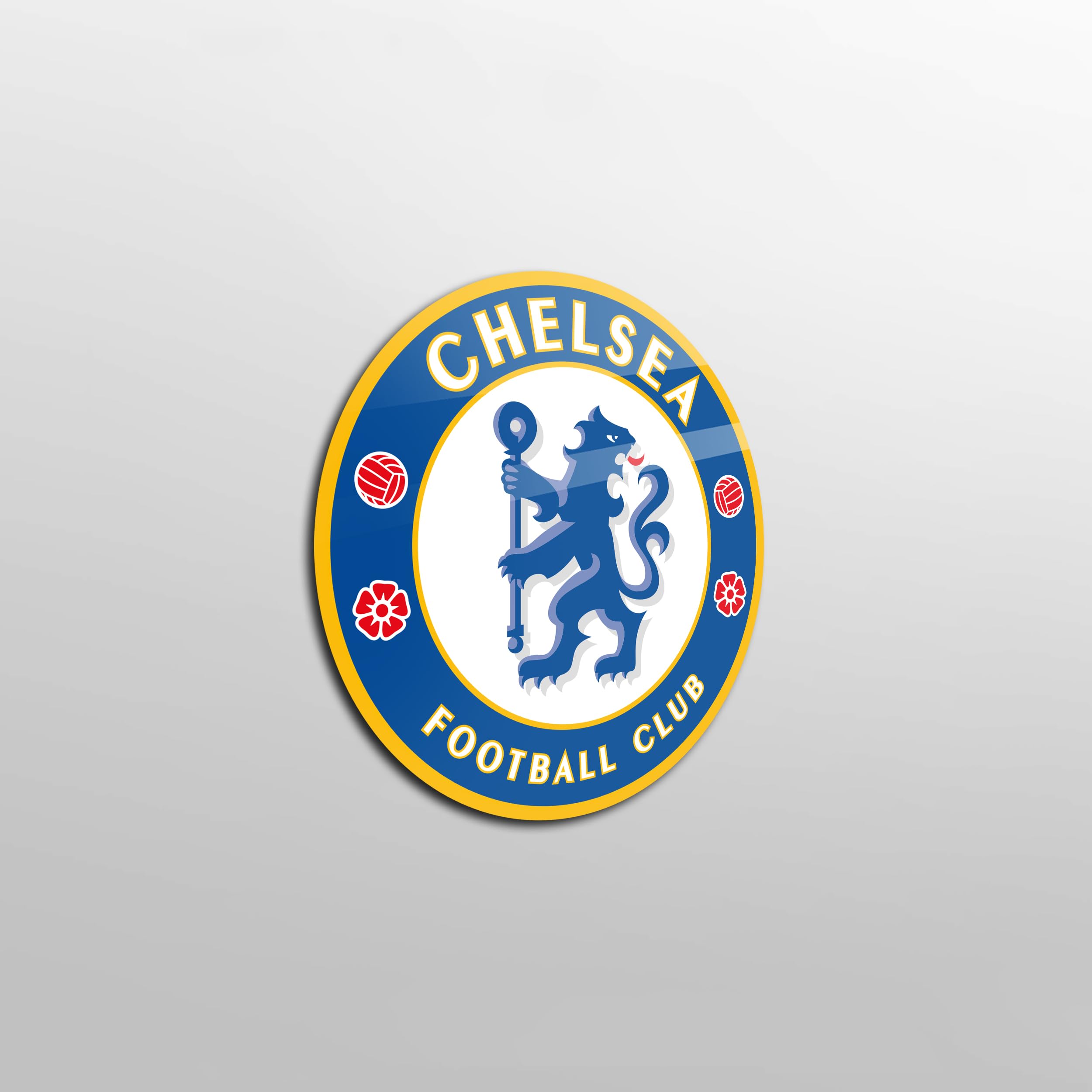 Licensed Décor officially licensed Chelsea FC Plaque (47x47cm) 4mm Acrylic Glass, blue, 47L x 47W cm