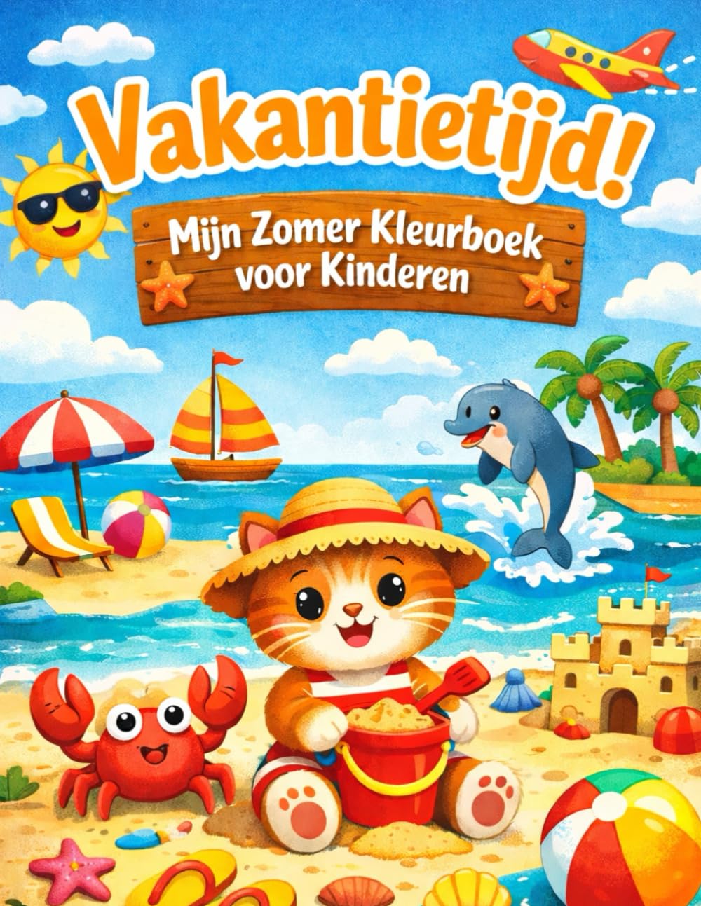 Vakantietijd! – Mijn Zomer Kleurboek voor Kinderen: Een vrolijk zomervakantie kleurboek voor kinderen vanaf 3 jaar