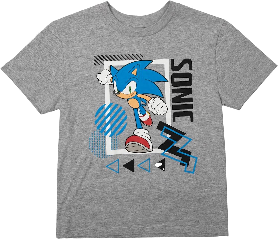 Bioworld Sonic Boys 3-Pack Set - Includes Two Tees and Mesh Shorts - Image 4