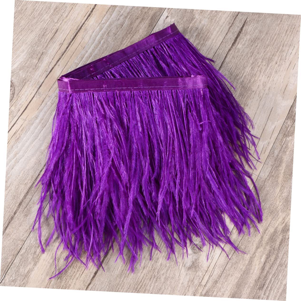 SEWACC 3pièces Franges De Plumes Autruche Violettes De Mètres Pour Couture De Robes Décoration Et Costumes Élégants Accessoire Parfait Pour Mariages Et Fêtes