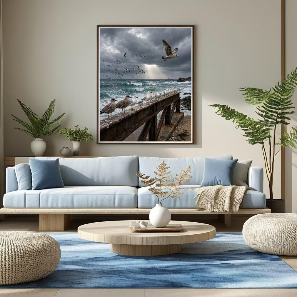 Diamond Painting Gaviota, Manualidad Creativa y Relajante 80x100cm C8-126
