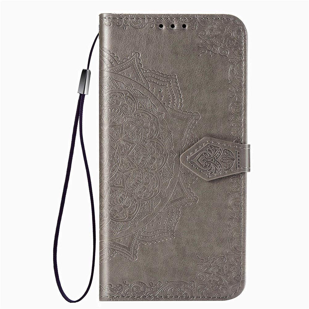 WEIOU Leather Folio Cover per Samsung Galaxy A22 5G, Goffratura a Farfalla Custodia in Pelle PU