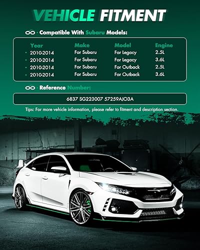 Vista 585 de SCITOO PM1017 - Soportes de elevación de 17.8 pulgadas para Hyundai Santa Fe 2007-2012 trasero izquierdo y derecho Liftgate Shock Struts 2pcs